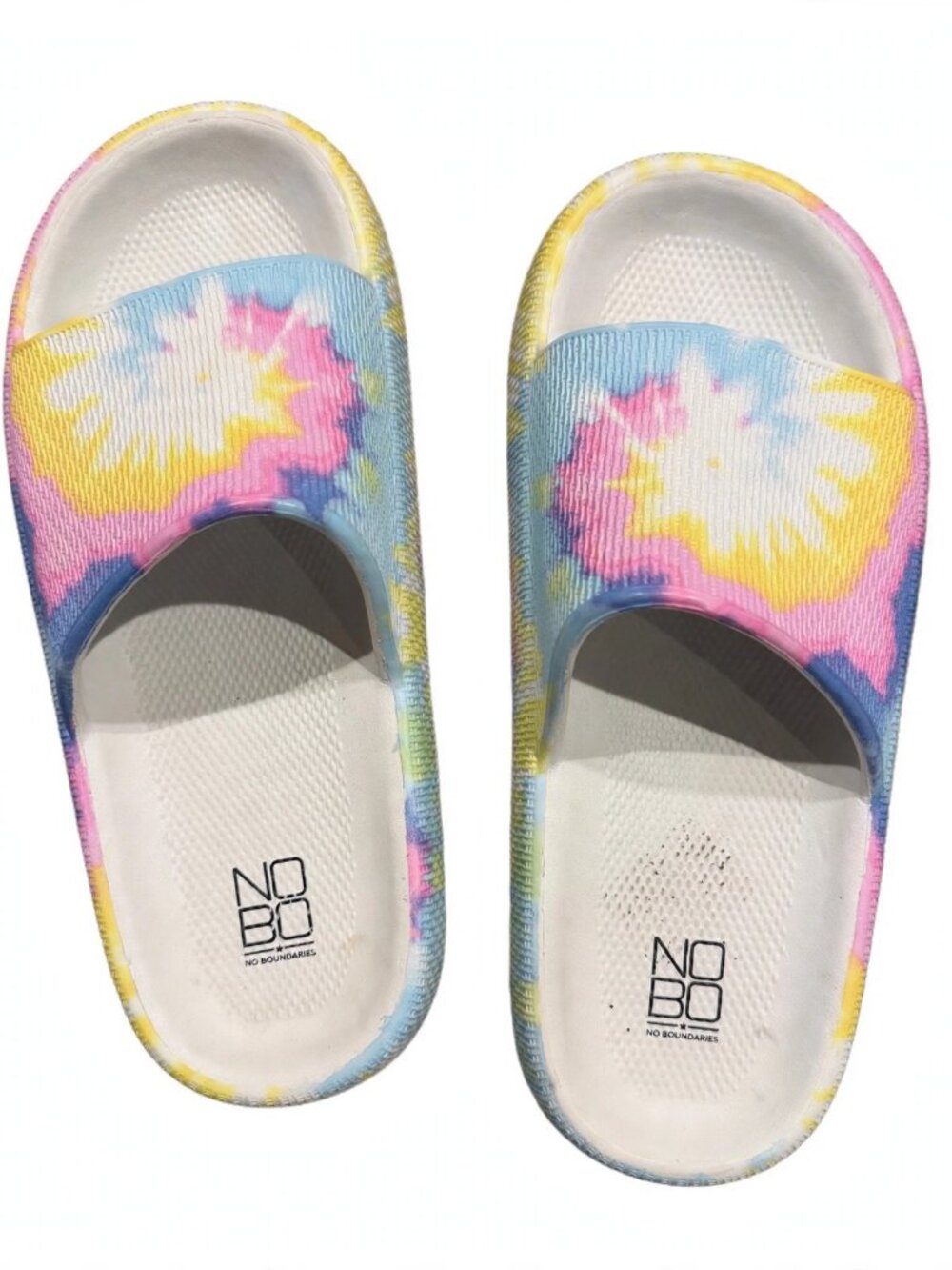 No Boundaries Tie Dye Cloud Slides 7